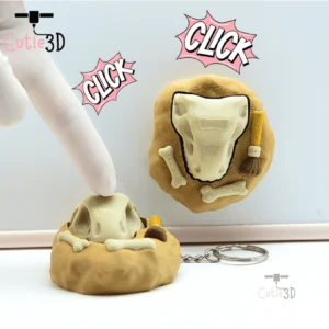 Clicky Dino Discovery Magnet-Insert Clicker Keychain