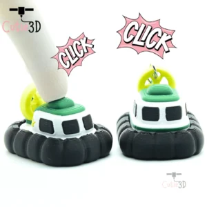 Clicky Hovercraft Fidget Clicker Keychain